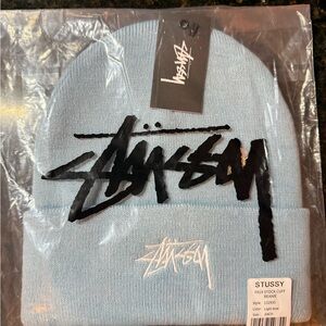 Stussy Light Blue Knit Beanie